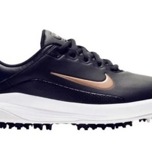 Nike vapor black / gold golf shoes 6